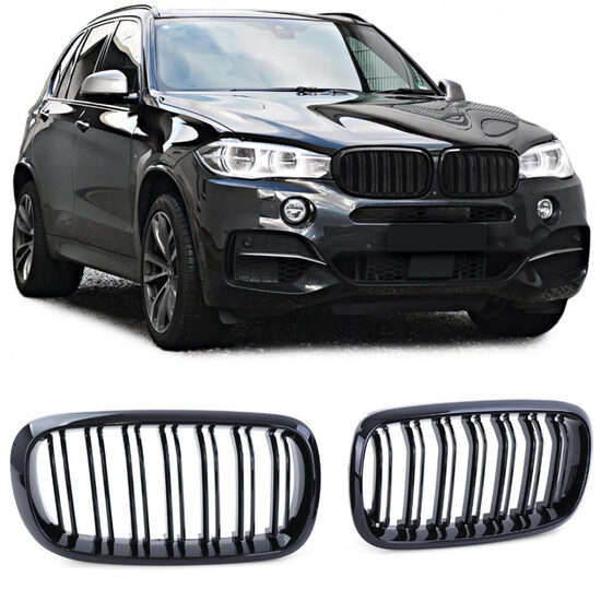 BMW X5,X6 (F15,F16,F85,F86) Melnas glancētas dubultās restes.